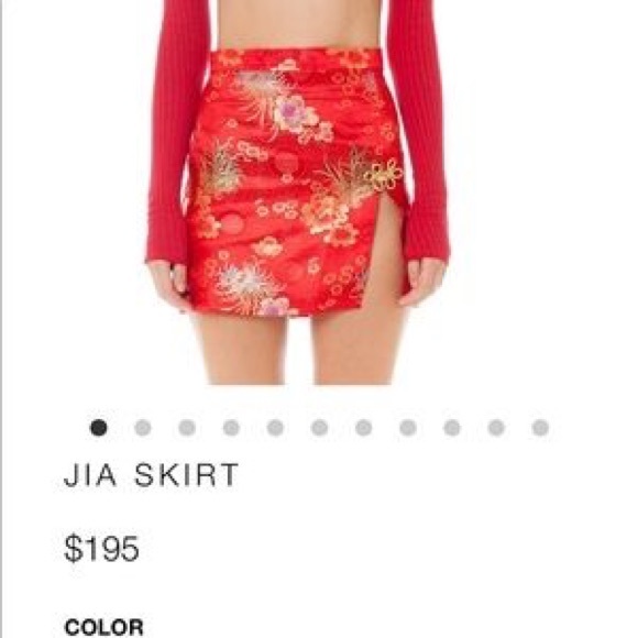 *SOLD*AREYOUAMI Jia Skirt XS In Red*SOLD* - Picture 2 of 5